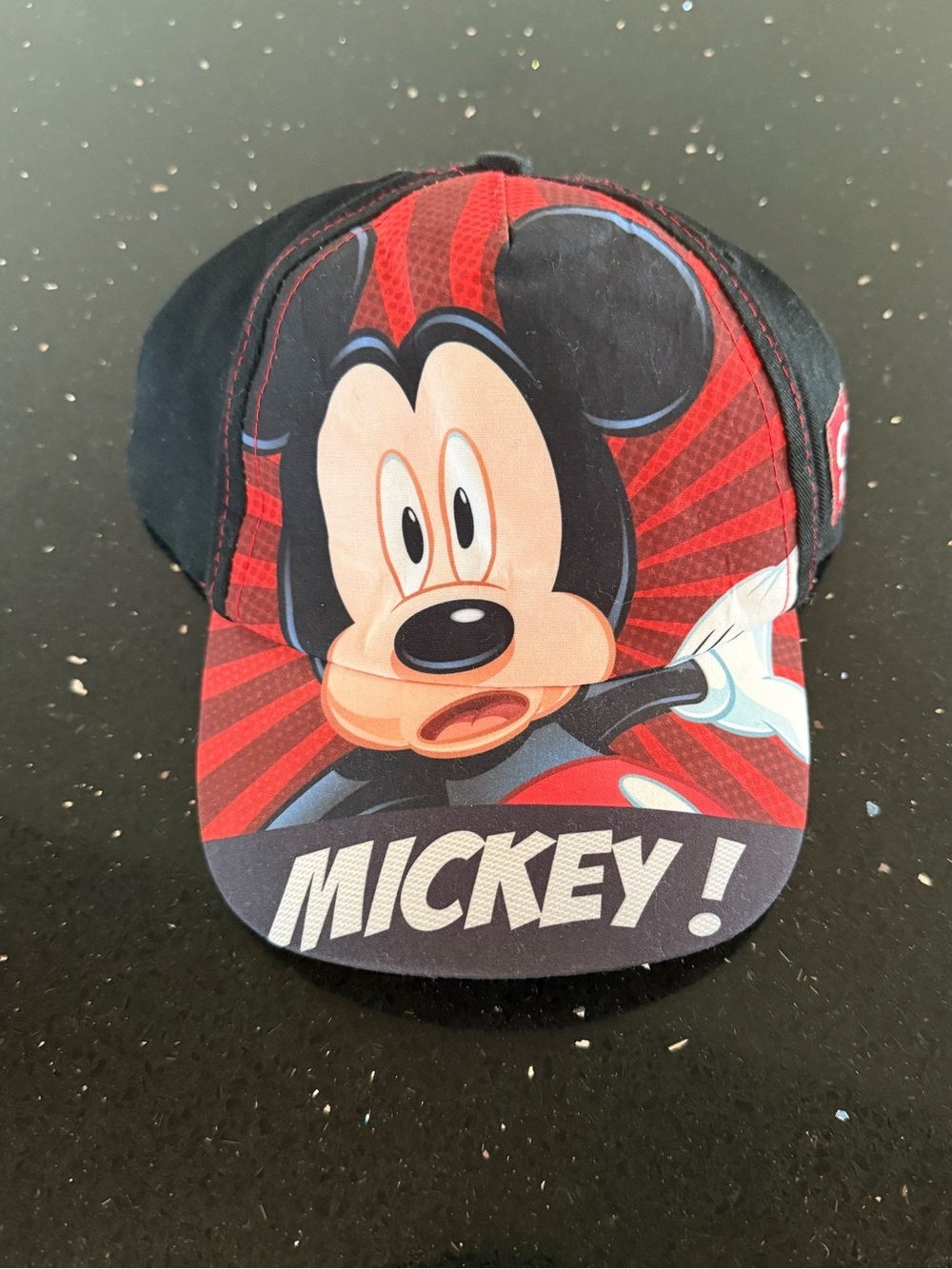 Disney Mickey Mouse Hat - Red, Black & Cream